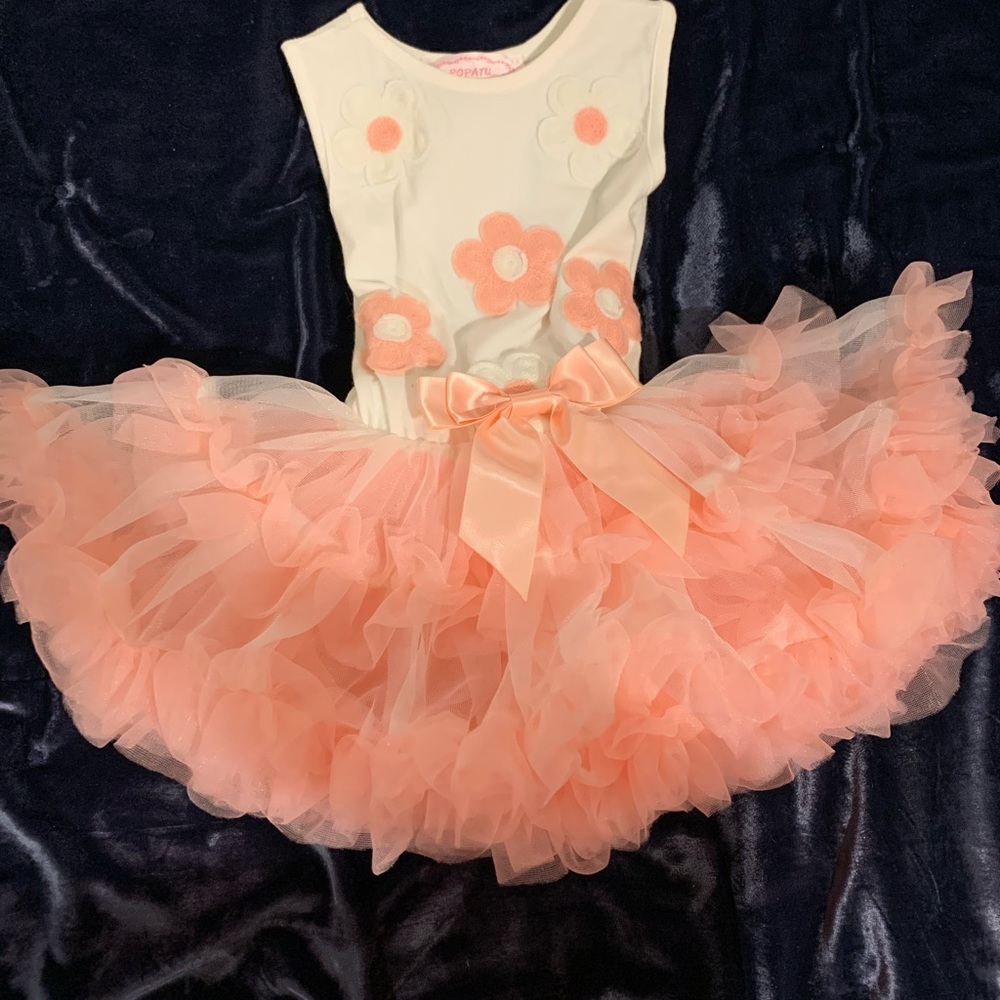 Popatu - Worn once - Baby girl tulle tutu dress